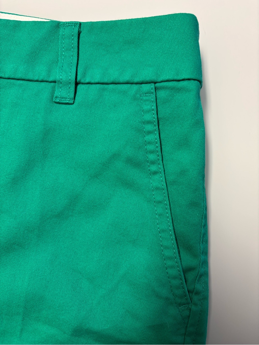 J. Crew woman’s Teal Flat Front Chino Shorts Sz/12 NWT. - Picture 3 of 7